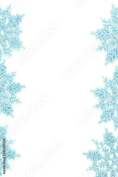 Obraz beautiful snowflakes isolated on white