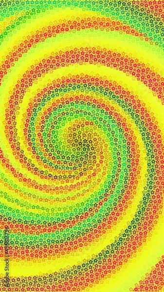 Fototapeta abstract colorful spiraling. good as background
