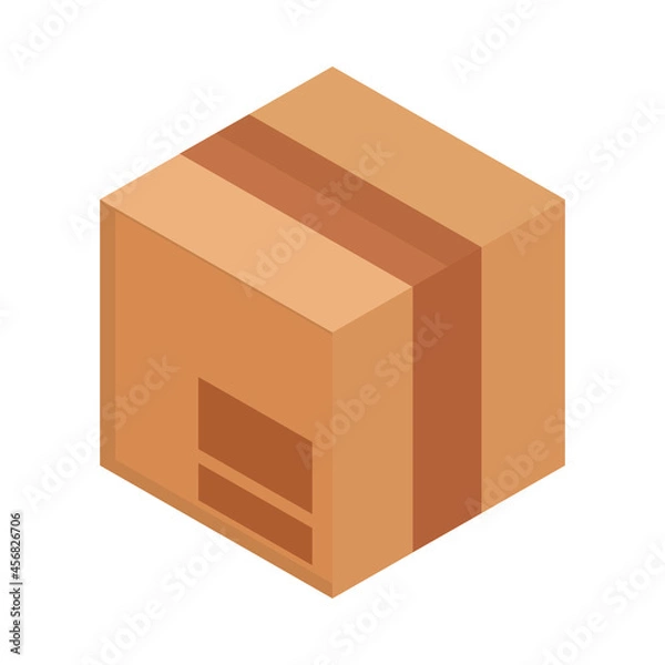 Obraz cardboard box delivery