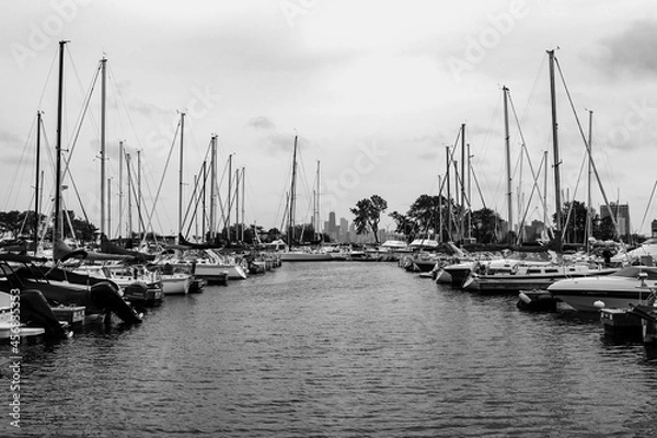 Obraz boats in marina