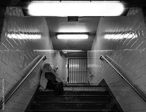Obraz person on escalator