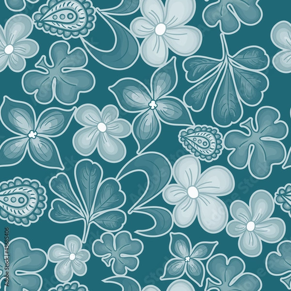 Obraz Seamless texture with flowers