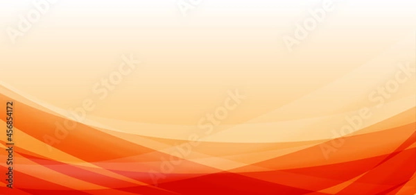 Fototapeta Abstract gradient orange wave background good for banner, poster, wallpaper, digital print and other