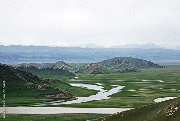 Obraz river in the mountains