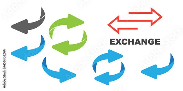 Fototapeta Flip over or turn. Back Arrow icon flat