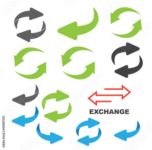 Fototapeta Flip over or turn. Back Arrow icon flat