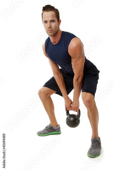 Fototapeta Kettle bell exercise