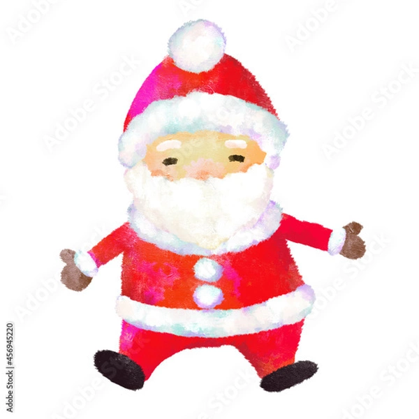 Obraz サンタクロース　水彩　クリスマス