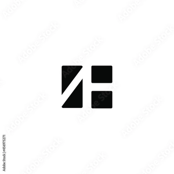 Obraz ah latter vector logo abstrack