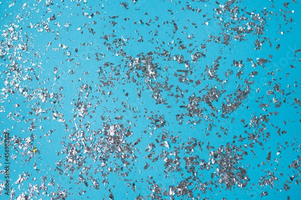 Fototapeta confetti and snowflakes