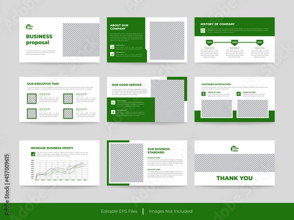 Obraz Corporate company profile presentation template