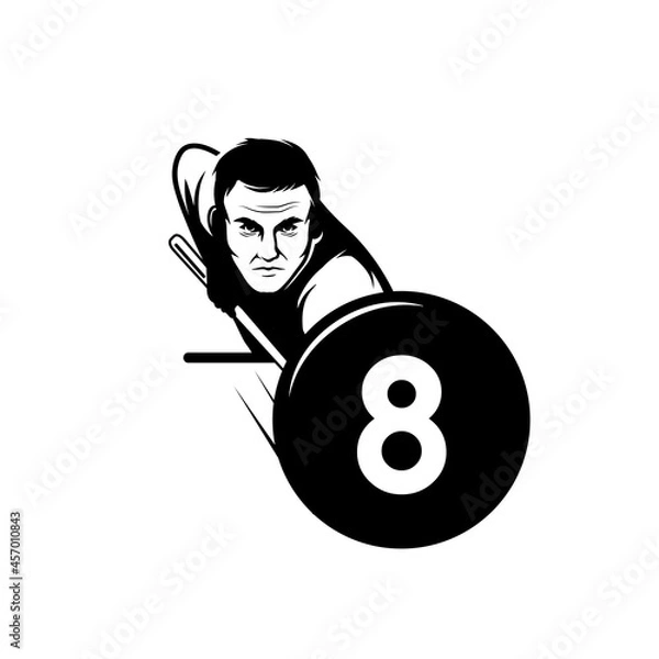 Obraz Man playing billiard