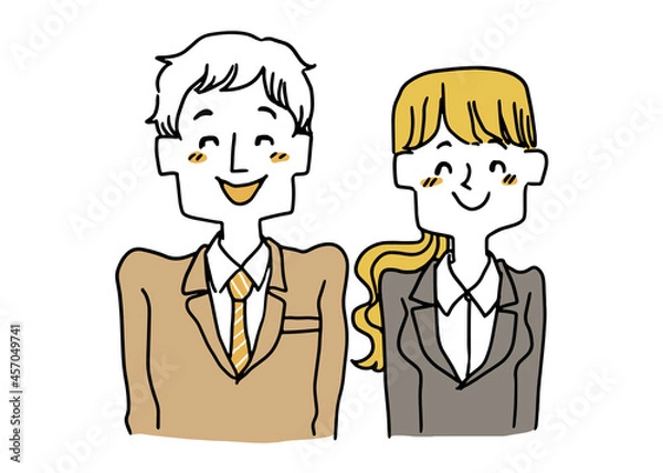 Fototapeta 笑顔の新人ビジネスマン