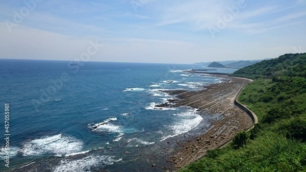 Obraz 海, 海, 惰性で進む, 浜, 水, 風景, 波, 岩, 空, 海岸線, 自然, 岩, 崖, アイランズ, 入り江, 旅行, ハワイ, 景色, 岸, カリフォルニア州, あばたのある, 砂, 波, バカンス, 崖