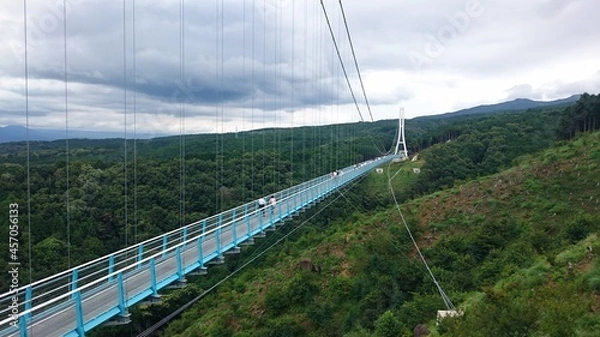 Obraz 道, 風景, 山, 橋, 空, 鉄道, 自然, 旅行, トレインズ, 山, 景色, 線路, ハイウェイ, 森, 道のり, サマータイム, 川, 運送, レール, ケーブル, 脇道, 建築, パス, 交通, ヒル