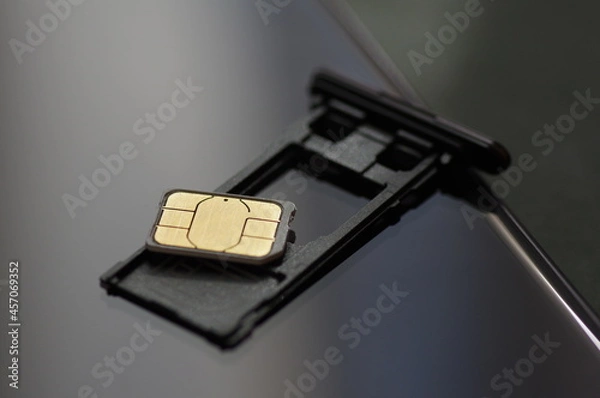 Obraz スマホとSIMカード