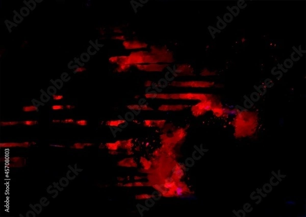 Fototapeta 幻想的な赤い血の水彩テクスチャ背景
