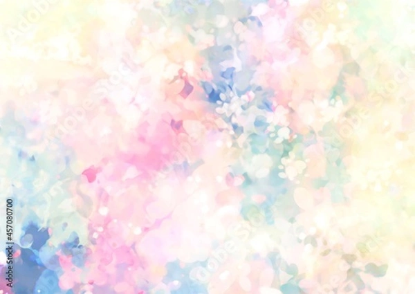 Obraz ピンク色と紫色の水彩テクスチャ背景
