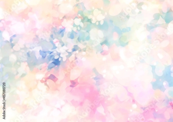 Obraz ピンク色と紫色の水彩テクスチャ背景
