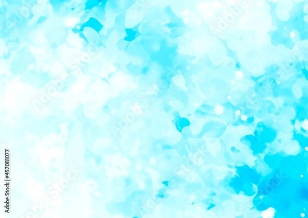 Fototapeta キラキラ水色のテクスチャ背景
