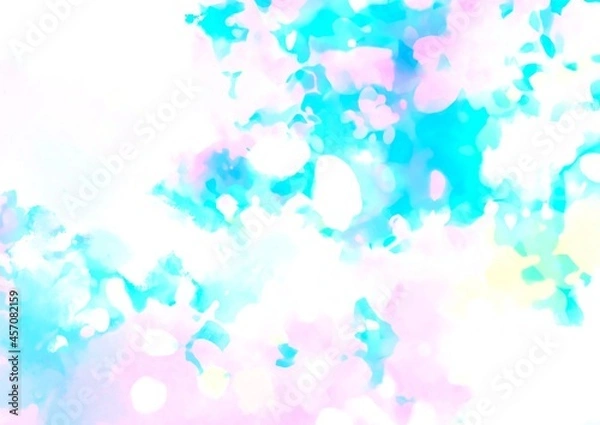 Fototapeta キラキラ水色のテクスチャ背景

