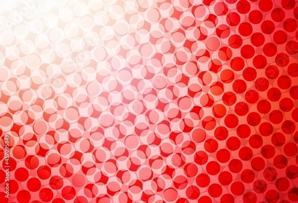 Fototapeta Light Red vector pattern with spheres.