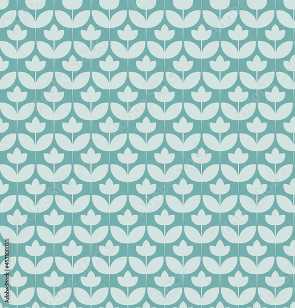 Fototapeta Seamless ornamental vector patterns on a colored background. Modern line art illustrations for wallpapers, flyers, covers, banners, minimalistic ornaments, backgrounds.
