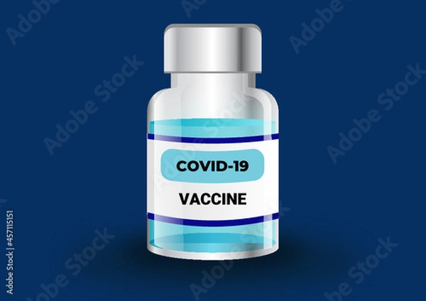 Obraz COVID-19 virus vaccine with vial