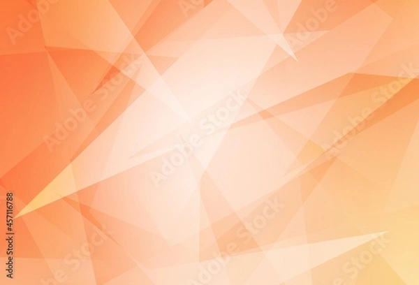 Obraz Light Orange vector texture with triangular style.