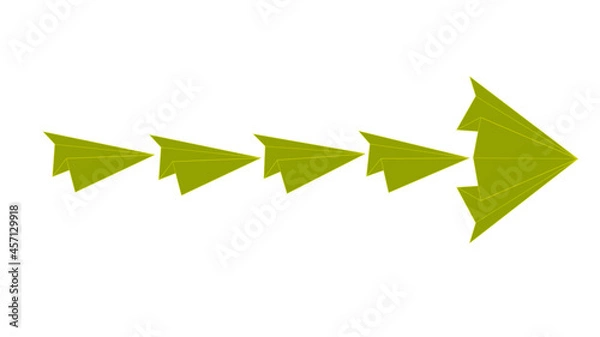 Obraz 
paper rocket arrow