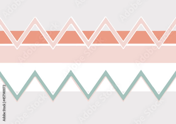 Obraz Geometric triangle vector shapes with separate colored background
