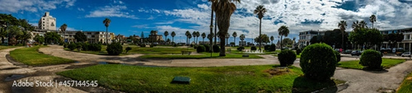 Fototapeta sunset over lake