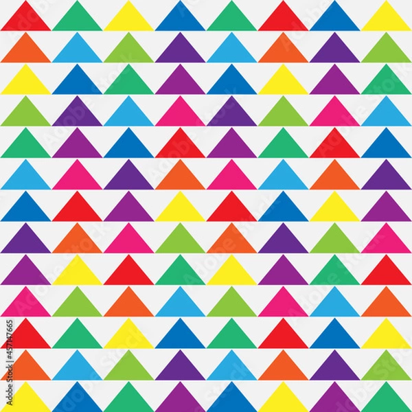 Obraz seamless geometric pattern with triangles