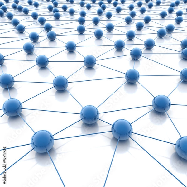 Fototapeta Netzwerk und Internet