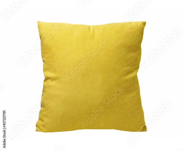 Obraz Yellow pillow isolated on white
