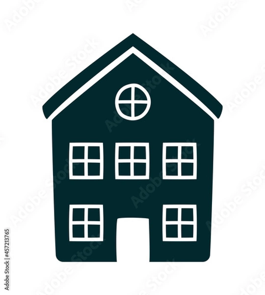 Obraz house silhouette design