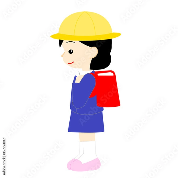 Obraz 横向きの女の子