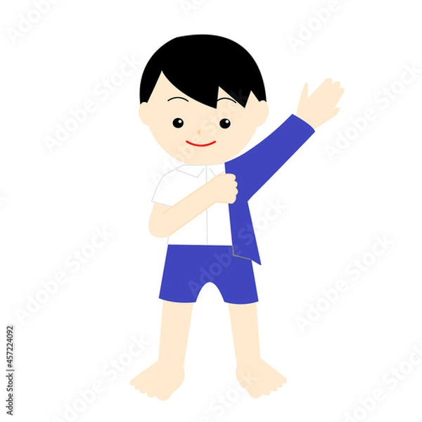 Obraz 制服の上を着る男の子