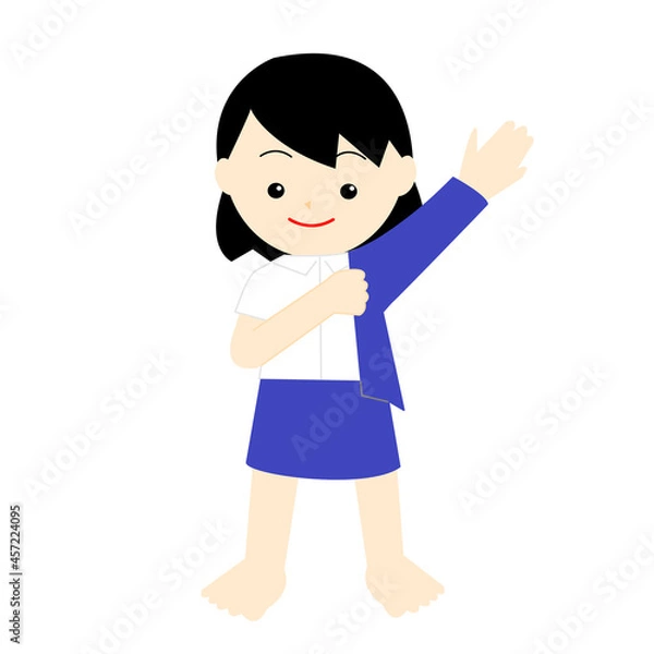 Obraz 制服の上を着る女の子