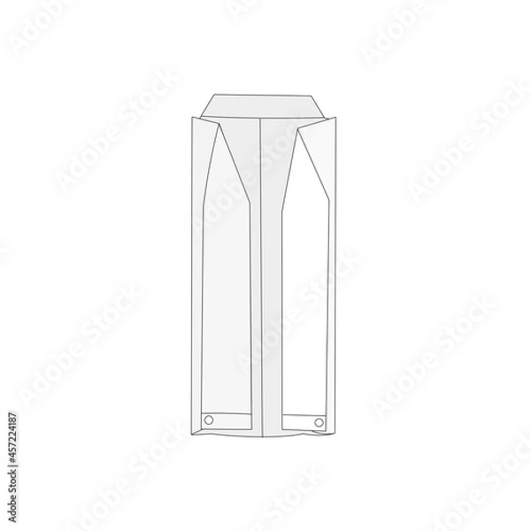 Obraz 洗濯物の畳み方。白シャツ右肩を折る