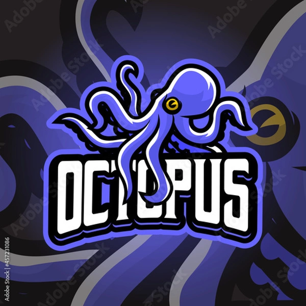 Fototapeta Octopus Esport logo