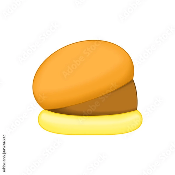 Fototapeta チョコレートクリームを挟んだパン