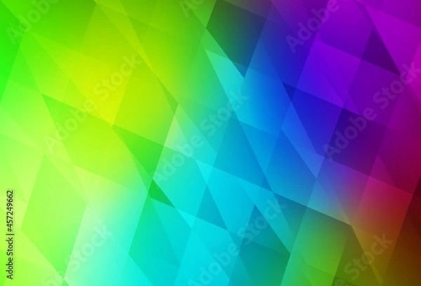 Obraz Dark Multicolor vector background with rectangles.