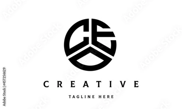 Obraz CEO creative circle three letter logo
