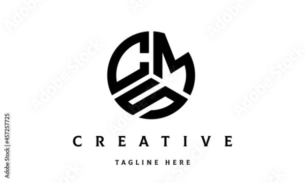Fototapeta CMS creative circle three letter logo