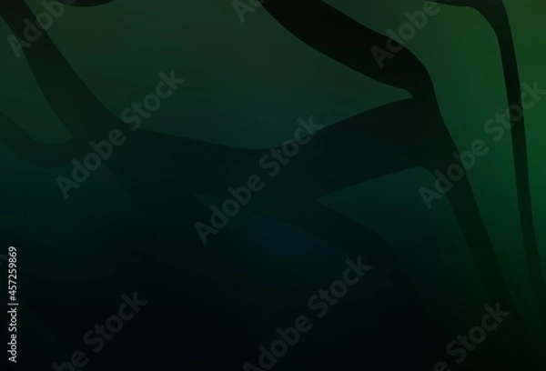 Fototapeta Dark Green vector colorful blur background.