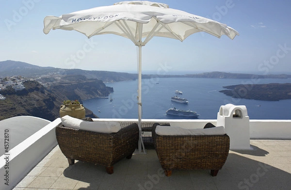 Obraz Relaxen auf Santorin