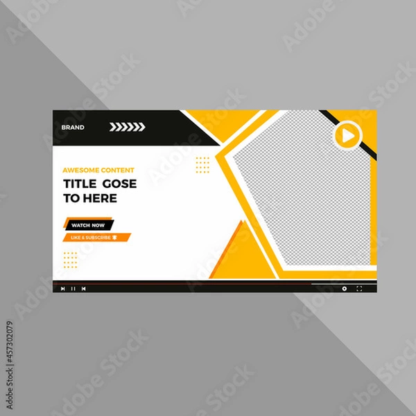 Fototapeta Youtube Thumbnail Templat Design.
