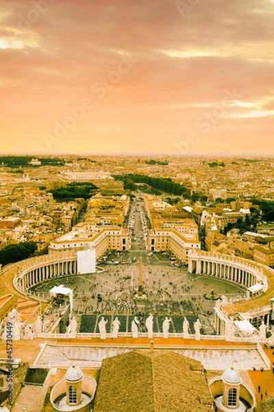 Fototapeta St Peter Square and Rome