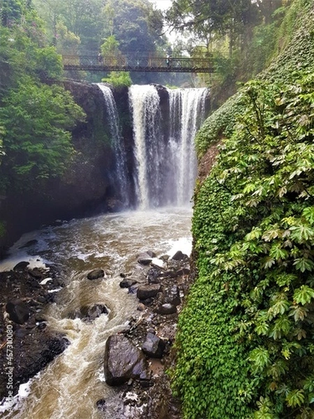 Obraz Cascade rivière et pont